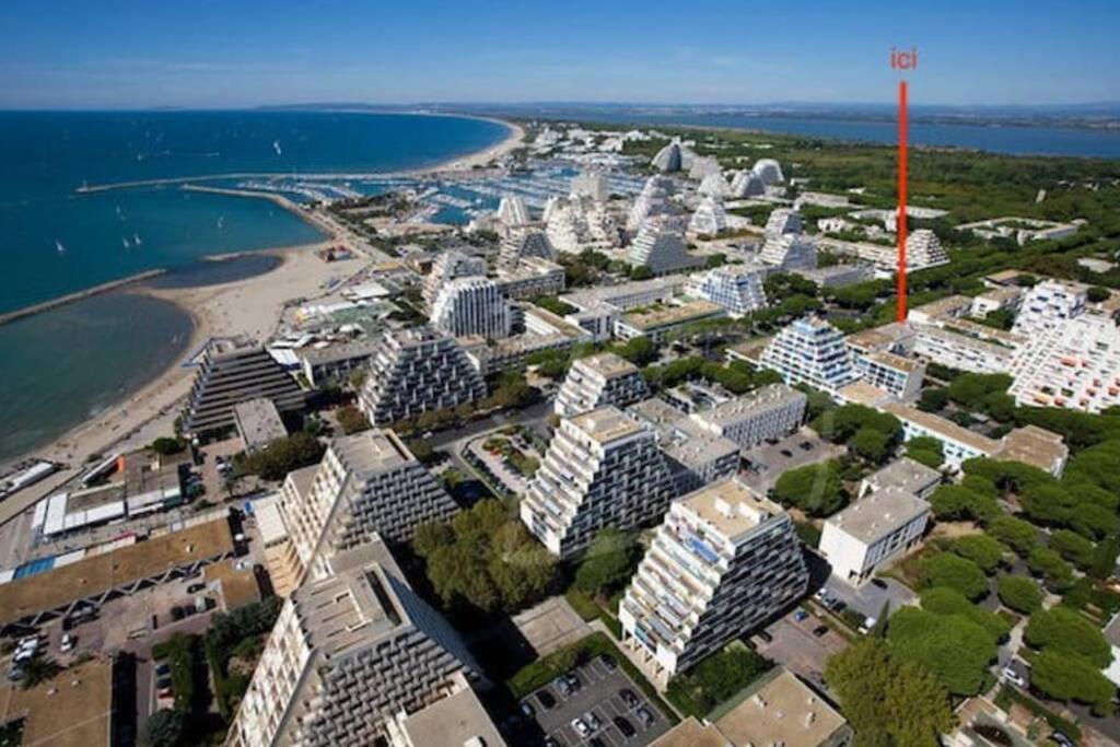 ! Le Beaulieu ! Clim, Terrasse, Central, Plage Apartment La Grande Motte Ngoại thất bức ảnh